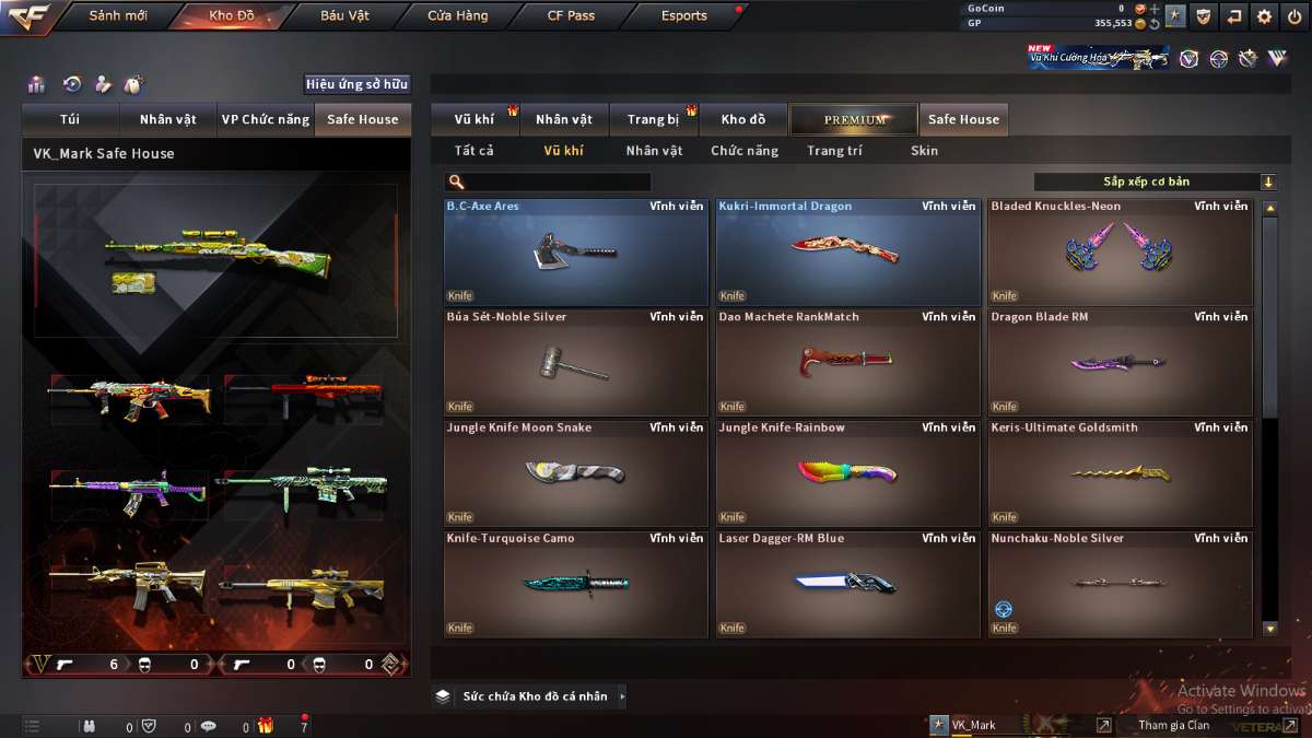 shop acc cf uy tin gia re